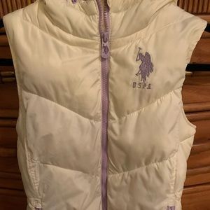 EUC 💛 Ralph Lauren white and lavender 💜 vest